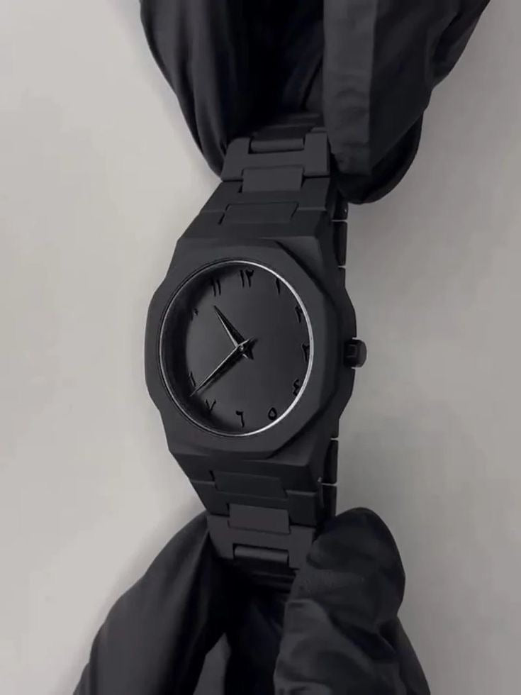 Black Arabic Aura Watch - Special Discount Offer
